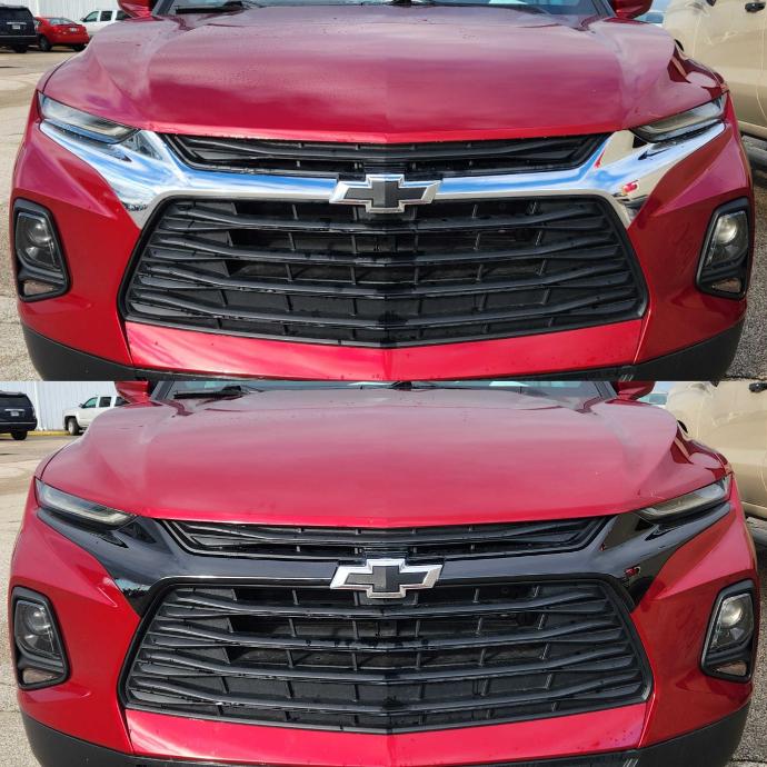 ABS6578BLK Gloss Black Patented Grille Overlay for 19-22 Chevrolet Blazer