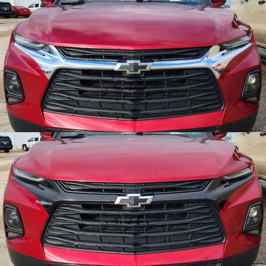 ABS6578BLK Gloss Black Patented Grille Overlay for 19-22 Chevrolet Blazer