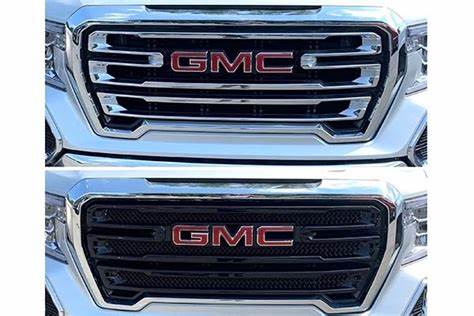 ABS6496BLK Black Grille Overlay for 2019-2021 GMC Sierra 1500 SLT/AT4 Only